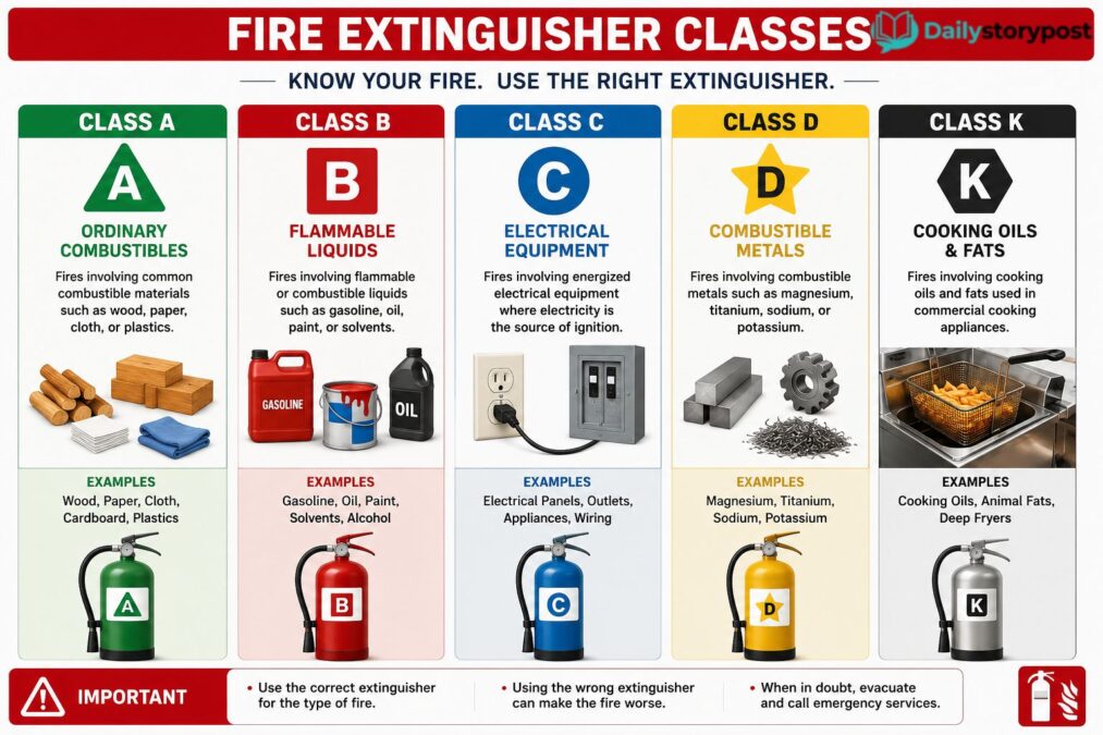 what is a fire extinguisher class