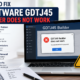 software gdtj45 builder does not work