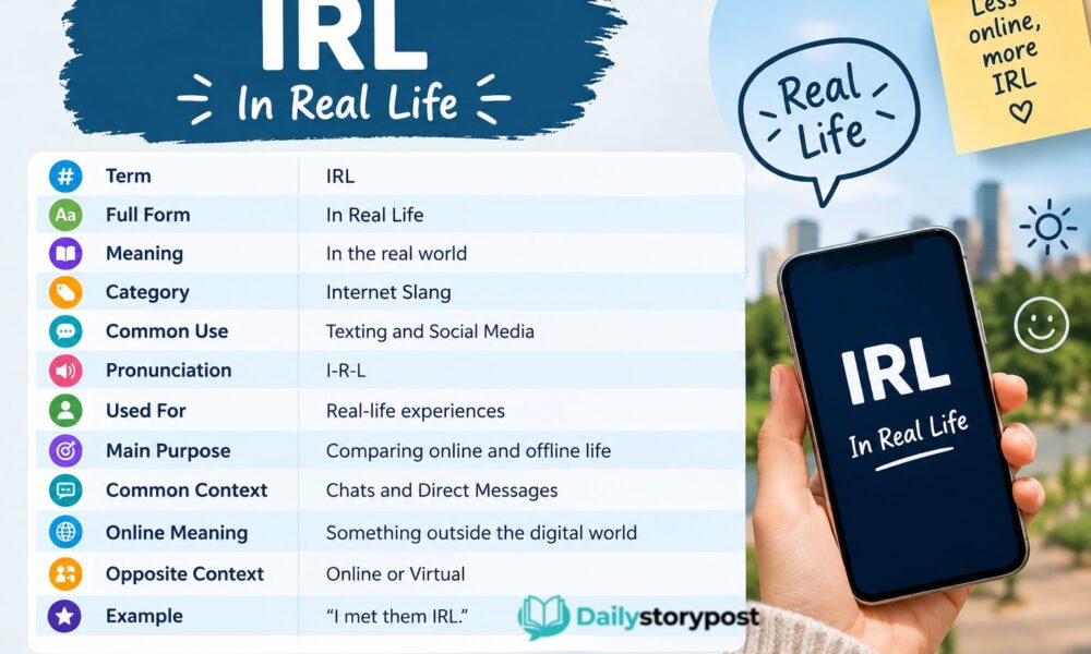 irl meaning